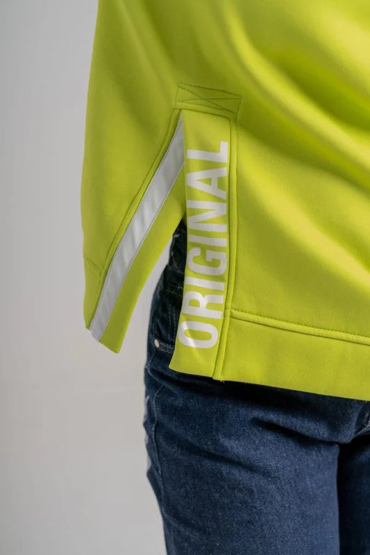 سويت شيرت خامة ميلتون دابل براش Lime Yellow