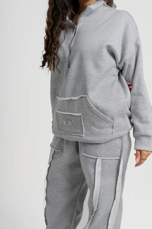 سوت ميلتون كاجوال بناتي – Gray